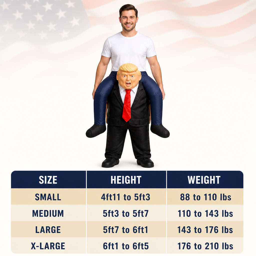 Hail to the Ride — Inflatable Presidential Piggyback Costume